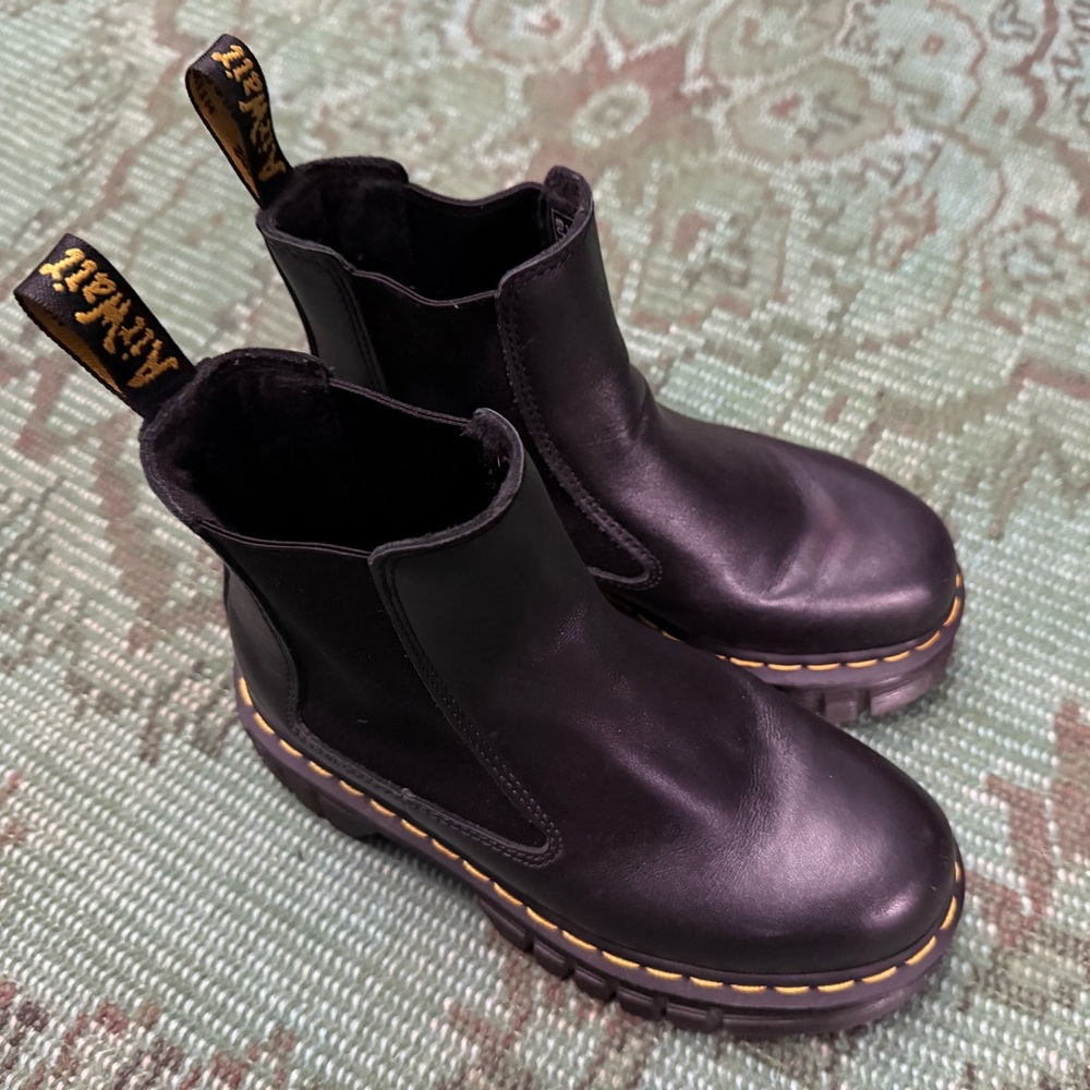 AUDRICK NAPPA LEATHER PLATFORM CHELSEA BOOTS Women’s US 6